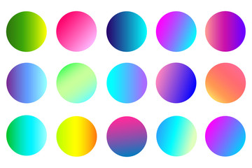 gradient sphere button