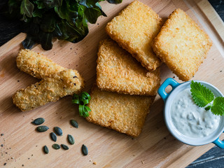  breaded fish serving example