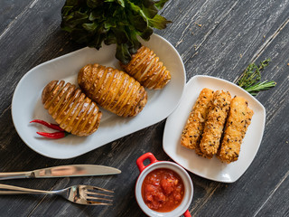  breaded fish serving example