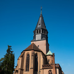Fototapeta na wymiar St Nicolas Church in Haguenau, France