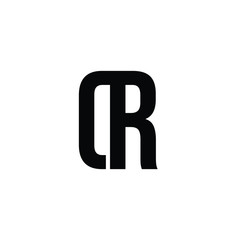 Obraz premium DR letter logo design in white background