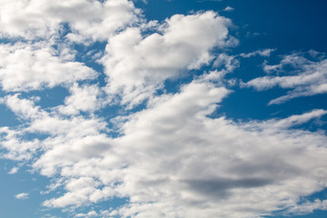 Clouds in a sunny winter day