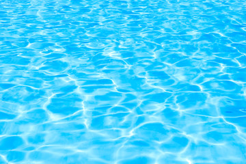 Naklejka na ściany i meble Water swimming pool closeup background