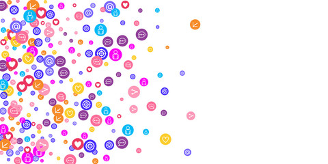 Social media marketing, Communication concept.