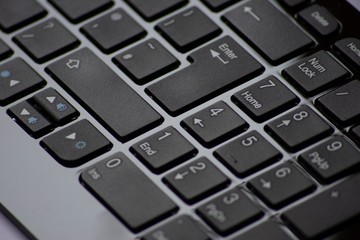 close up of computer keyboard
