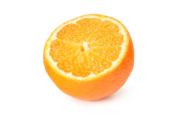 mandarin slices isolated on a white background. Food