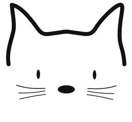 Meow cat vector illustration 