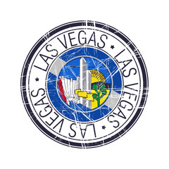 City of Las Vegas, Nevada vector stamp