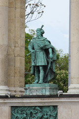 Thokoly Imre bronze statue in Budapest