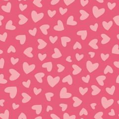 Valentine's day seamless pattern design for fabric, kids product, textile, stationery, wallpaper. Repeating pattern with hearts, clipart scandinavian style valentines day illustrations