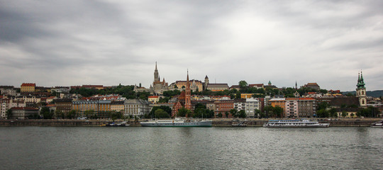 Fototapeta premium View on Budapest from Dunai river
