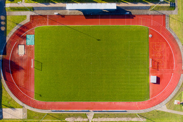 Sportplatz von oben