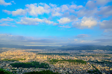 Fototapeta na wymiar 京都　大文字山からの眺め