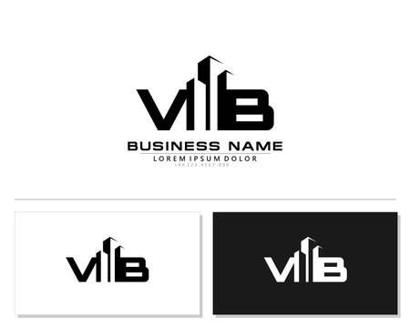 V B VB Initial building logo concept