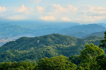 Fototapeta na wymiar 京都　大文字山からの眺め
