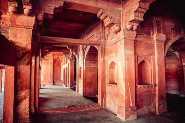 Architectural detail around Fatehpur Sikri, a city in Uttar Pradesh, India