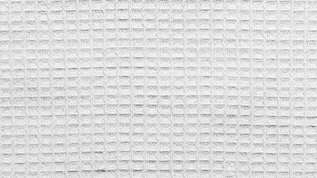 Black and white kitchen waffel towel textured background, motion graphic
