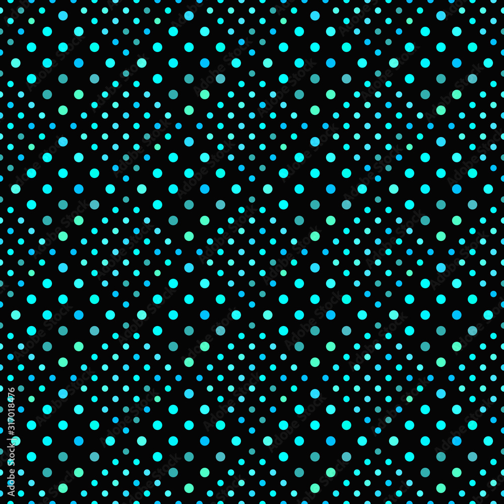 Aufkleber cyan geometrical dot pattern background - abstract vector graphic