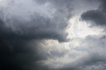 Fototapeta na wymiar Beautiful dramatic dark storm, Cloudy sky background.