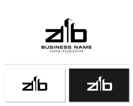 Z D ZD Initial building logo concept