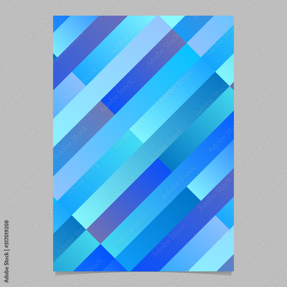 Poster trendy geometrical colorful gradient diagonal rectangle page background template - abstract vector f