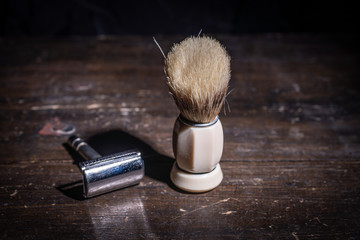 Shaving brush and shaver