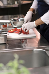 chef preparing food in the kitchen