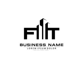 F T FT Initial building logo concept
