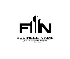 F N FN Initial building logo concept