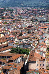 Fototapeta na wymiar Mediterrenian town view from height