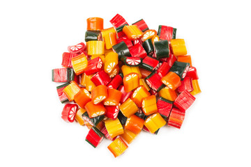 Citrus colorful candies. Jelly sweets,