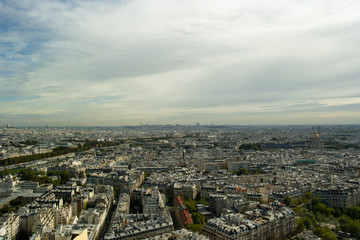 Fototapeta premium Paris above view