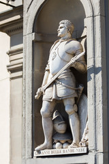 Giovanni Delle Bande Nere statues in Florence
