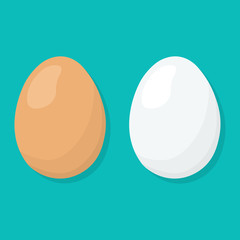 Eggs flat icon vector illustration. EPS 10