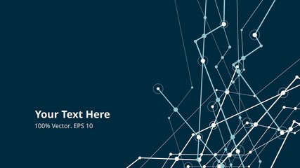 Futuristic crypto colorful blockchain illustration. Vector global creative social network. Abstract polygonal background with lines and dots. EPS 10