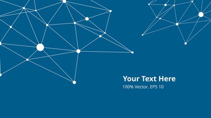 Futuristic crypto colorful blockchain illustration. Vector global creative social network. Abstract polygonal background with lines and dots. EPS 10