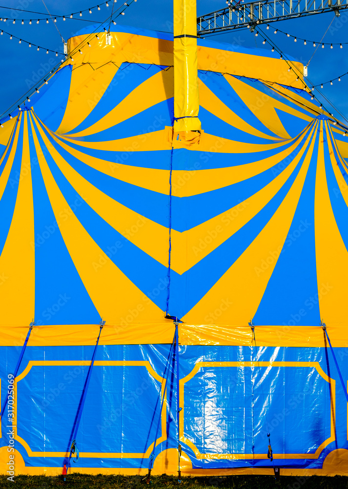 Wall mural old tent