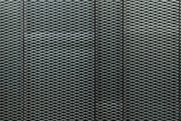 Silver Expanded Metal Plates Texture Background / exterior facade