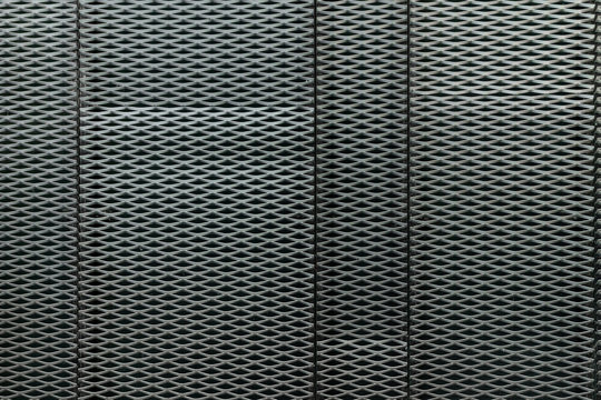 Silver Expanded Metal Plates Texture Background / exterior facade