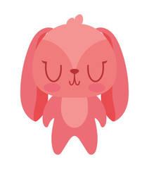 Cute rabbit cartoon vector design