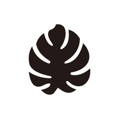 Monstera deliciosa Leaf Logo Vector Template Illustration Design