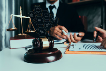 justice and law concept.	