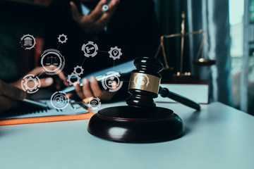 justice and law concept.	