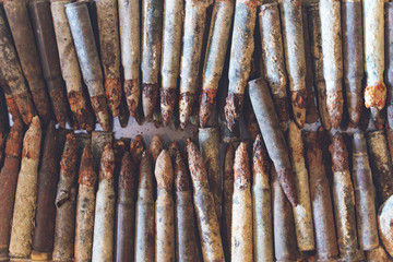 First World War old bullets in Çanakkale, (Gallipoli) Turkey