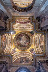 Saint Petersburg, Russia - Inside interior of Saint Isaac's Cathedral or Isaakievskiy Sobor is the largest Russian Orthodox church (sobor). It is the largest orthodox basilica.