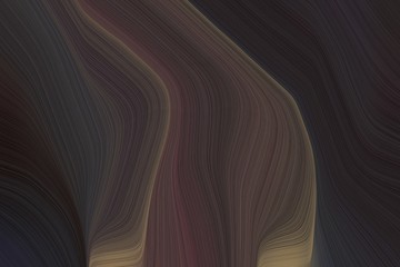 abstract artistic with smooth swirl waves background design with very dark blue, old mauve and pastel brown color