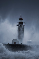 areless people in the middle of storm at sea