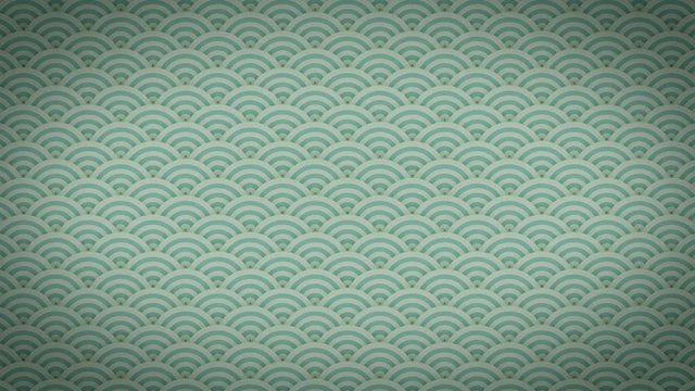 Abstract Japanese Patterns Ornaments Background Clip/ 4k animation of an abstract decorative background with japanese arts deco fishscale patterns seamless looping