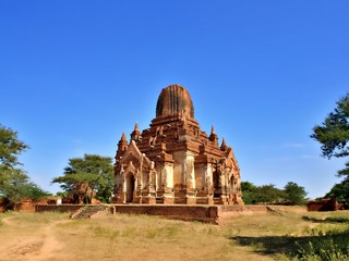 The ancient ruin of temple in Bagan, the old city of Myanmar