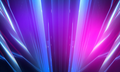 Ultraviolet abstract light. Light element, light line. Violet and pink gradient. Modern background, neon light. Empty stage, spotlights, neon. Abstract futuristic neon background.